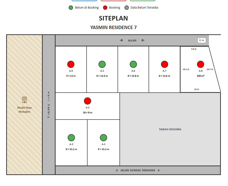Siteplan Yasmin Residence 7